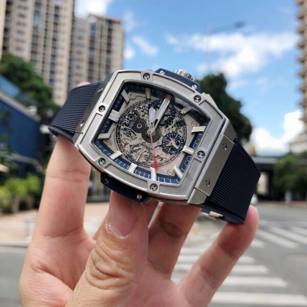 ĐỒNG HỒ HUBLOT BIG BANG OF SPIRIT FAKE 11 MÁY THỤY SỸ MÀU XANH THAN HB 45MM