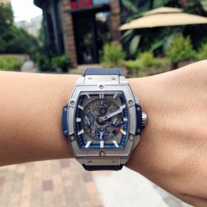 ĐỒNG HỒ HUBLOT BIG BANG OF SPIRIT FAKE 11 MÁY THỤY SỸ MÀU XANH THAN HB 45MM