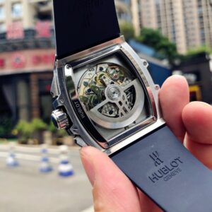 ĐỒNG HỒ HUBLOT BIG BANG OF SPIRIT FAKE 11 MÁY THỤY SỸ MÀU XANH THAN HB 45MM