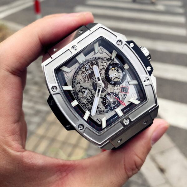 ĐỒNG HỒ HUBLOT BIG BANG UNICO SANG BLEU II TITANIUM REPLICA CAO CẤP HB FACTORY 45MM