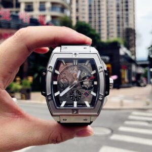 ĐỒNG HỒ HUBLOT BIG BANG UNICO SANG BLEU II TITANIUM REPLICA CAO CẤP HB FACTORY 45MM