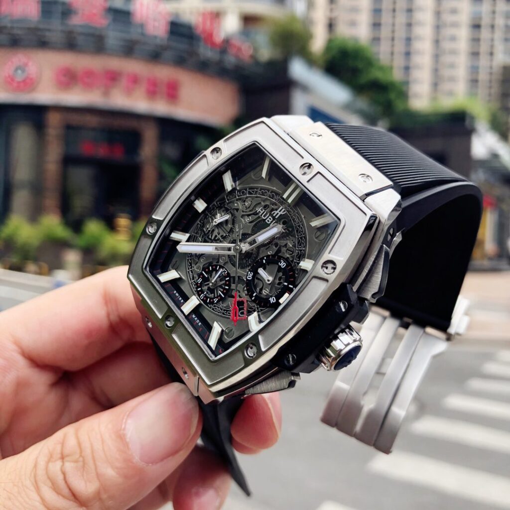 ĐỒNG HỒ HUBLOT BIG BANG UNICO SANG BLEU II TITANIUM REPLICA CAO CẤP HB FACTORY 45MM