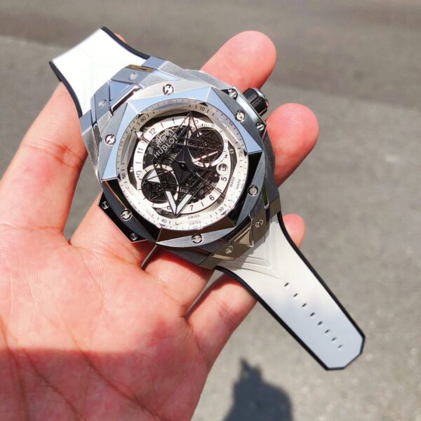 ĐỒNG HỒ HUBLOT BIG BANG UNICO SANG BLEU II TITANIUM REPLICA CAO CẤP HB FACTORY 45MM