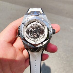 ĐỒNG HỒ HUBLOT BIG BANG UNICO SANG BLEU II TITANIUM REPLICA CAO CẤP HB FACTORY 45MM