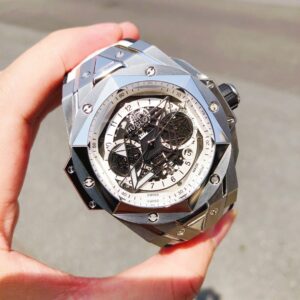 ĐỒNG HỒ HUBLOT BIG BANG UNICO SANG BLEU II TITANIUM REPLICA CAO CẤP HB FACTORY 45MM