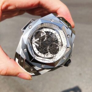 ĐỒNG HỒ HUBLOT BIG BANG UNICO SANG BLEU II TITANIUM REPLICA CAO CẤP HB FACTORY 45MM