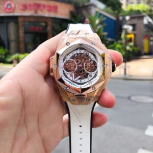 ĐỒNG HỒ HUBLOT BIG BANG UNICO SANG BLEU II KING GOLD REPLICA 11 THỤY SỸ 45MM