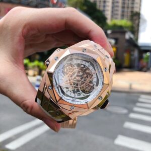 ĐỒNG HỒ HUBLOT BIG BANG UNICO SANG BLEU II KING GOLD REPLICA 11 THỤY SỸ 45MM