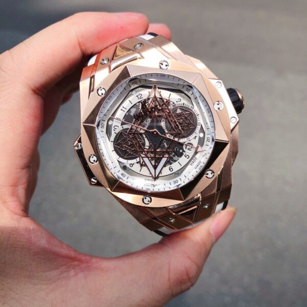 ĐỒNG HỒ HUBLOT BIG BANG UNICO SANG BLEU II KING GOLD REPLICA 11 THỤY SỸ 45MM