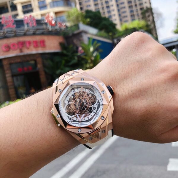 ĐỒNG HỒ HUBLOT BIG BANG UNICO SANG BLEU II KING GOLD REPLICA 11 THỤY SỸ 45MM