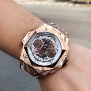 ĐỒNG HỒ HUBLOT BIG BANG UNICO SANG BLEU II KING GOLD REPLICA 11 THỤY SỸ 45MM