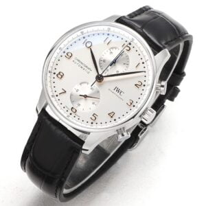 ĐỒNG HỒ IWC SCHAFFHAUSEN PORTUGIESER REPLICA 11 NAM DÂY DA MÀU ĐEN V6S 40MM