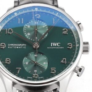 ĐỒNG HỒ IWC SCHAFFHAUSEN PORTUGIESER CHRONOGRAPH IW371615 REPLICA 11 MẶT XANH V6S 40MM