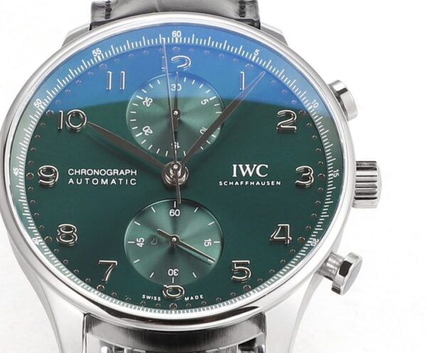 ĐỒNG HỒ IWC SCHAFFHAUSEN PORTUGIESER CHRONOGRAPH IW371615 REPLICA 11 MẶT XANH V6S 40MM