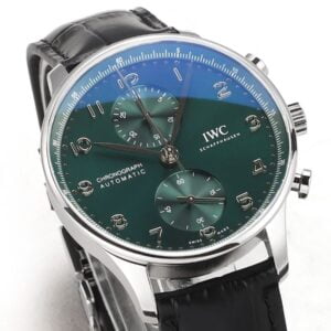 ĐỒNG HỒ IWC SCHAFFHAUSEN PORTUGIESER CHRONOGRAPH IW371615 REPLICA 11 MẶT XANH V6S 40MM