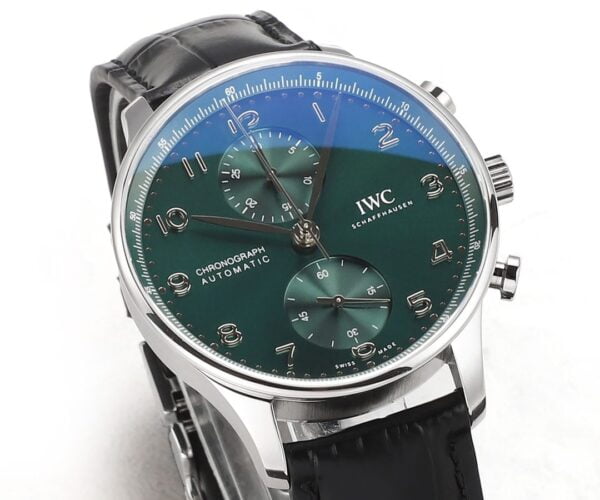 ĐỒNG HỒ IWC SCHAFFHAUSEN PORTUGIESER CHRONOGRAPH IW371615 REPLICA 11 MẶT XANH V6S 40MM