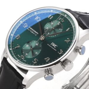 ĐỒNG HỒ IWC SCHAFFHAUSEN PORTUGIESER CHRONOGRAPH IW371615 REPLICA 11 MẶT XANH V6S 40MM