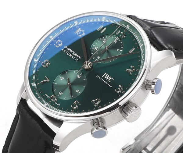 ĐỒNG HỒ IWC SCHAFFHAUSEN PORTUGIESER CHRONOGRAPH IW371615 REPLICA 11 MẶT XANH V6S 40MM