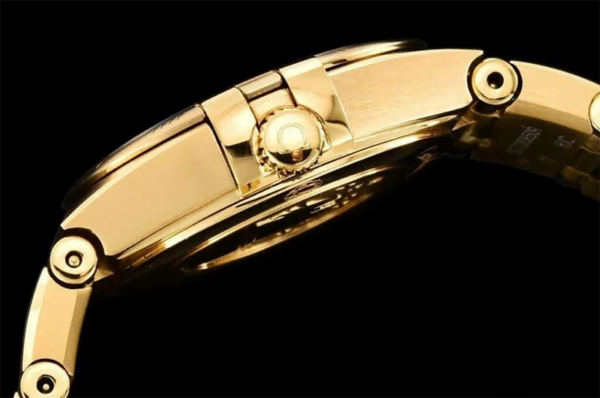 dong ho nu omega constellation mat trang day vang replica 25mm 2
