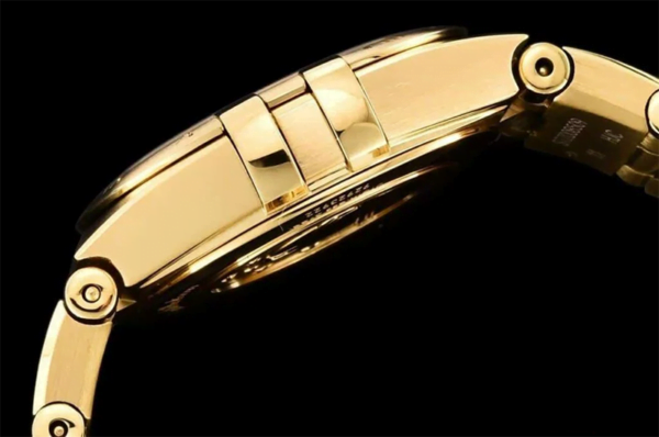 dong ho nu omega constellation mat trang day vang replica 25mm 3