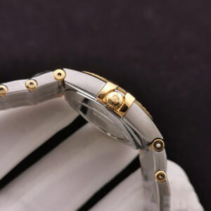 dong ho nu omega constellation mat vang dinh da replica 28mm 2 1