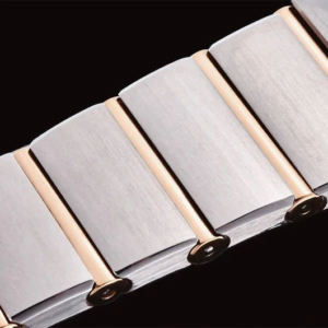 dong ho nu omega constellation vien hong day trang replica 25mm 2