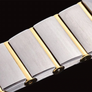 dong ho nu omega constellation vien vang day trang replica 25mm 4