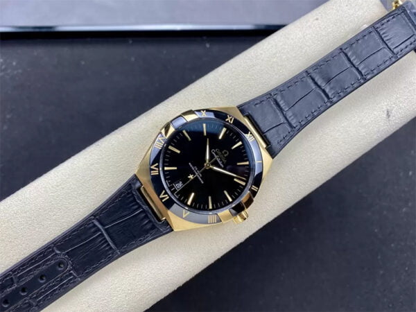 dong ho omega constellation mau vang replica 41mm