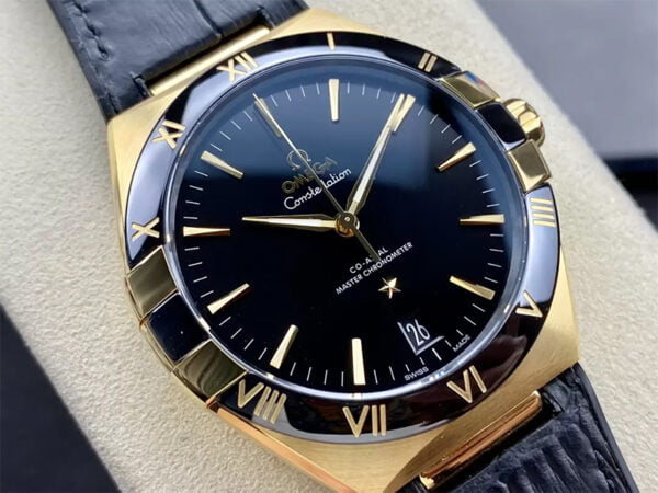 dong ho omega constellation mau vang replica 41mm 8