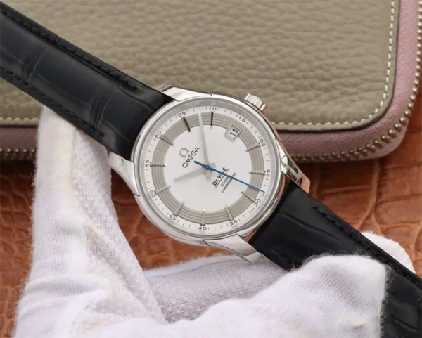 dong ho omega de ville day da ca sau replica 40mm 1