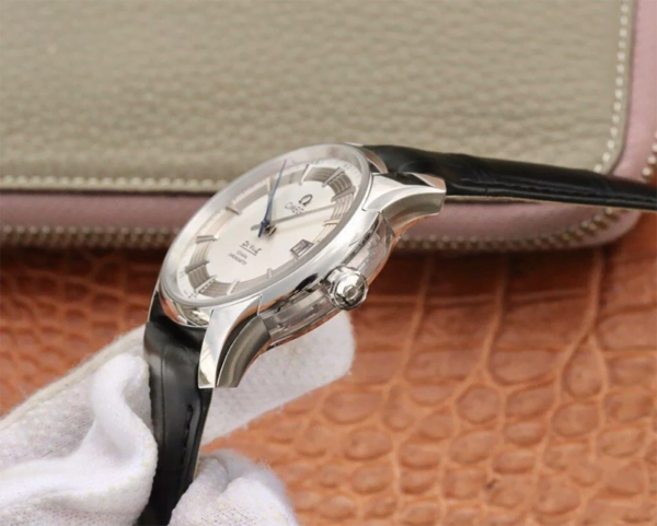 dong ho omega de ville day da ca sau replica 40mm 4