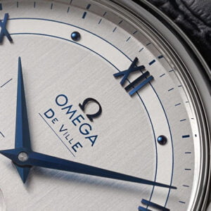 dong ho omega de ville mat xam replica 39 5mm 3