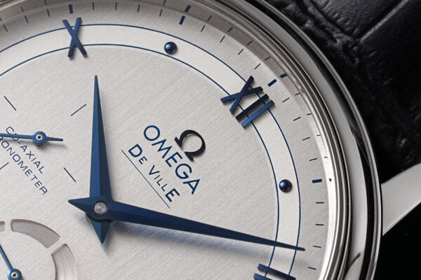 dong ho omega de ville mat xam replica 39 5mm 3