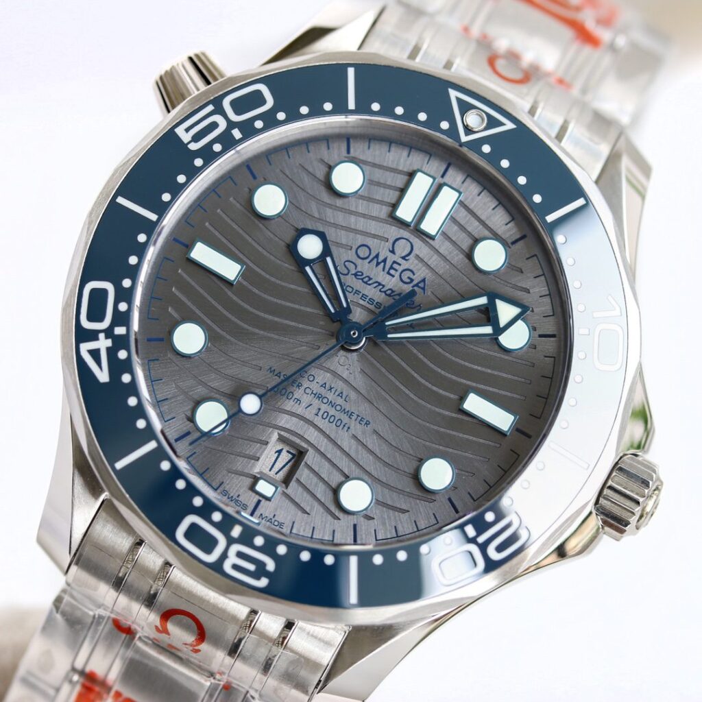 dong ho omega seamaster day thep replica 42mm 4