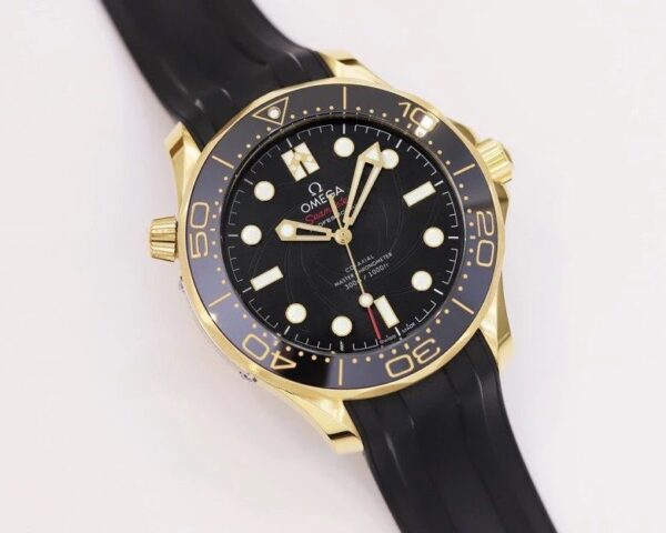 dong ho omega seamaster james bond day cao su replica 42mm 2