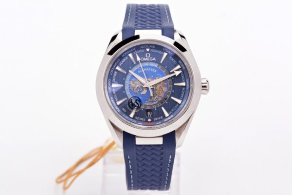 dong ho omega seamaster mtawj mau xanh replica 435mm