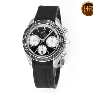 dong ho omega speedmaster mat mau den trang replica 40mm 2