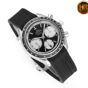 dong ho omega speedmaster mat mau den trang replica 40mm 3