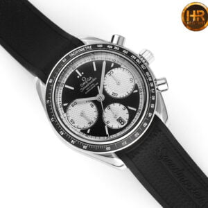 dong ho omega speedmaster mat mau den trang replica 40mm 4