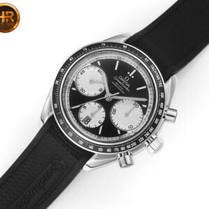 dong ho omega speedmaster mat mau den trang replica 40mm 5
