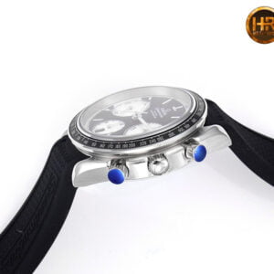 dong ho omega speedmaster mat mau den trang replica 40mm 6