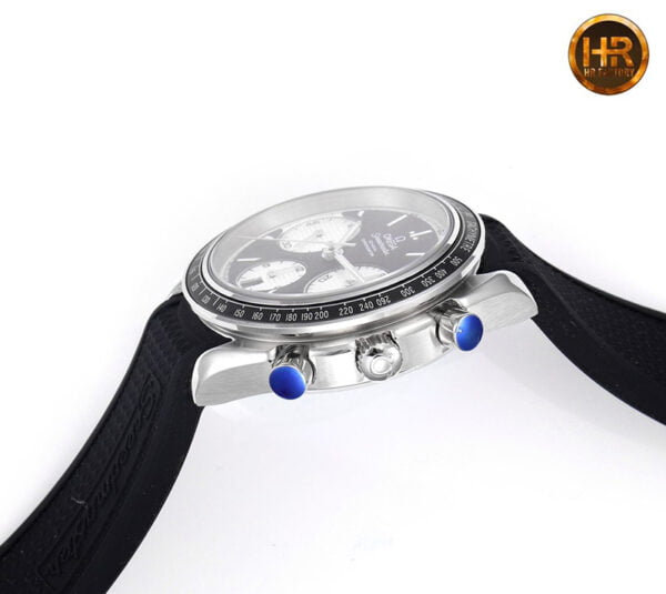 dong ho omega speedmaster mat mau den trang replica 40mm 6