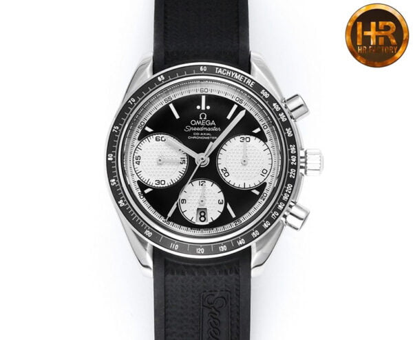 dong ho omega speedmaster mat mau den trang replica 40mm