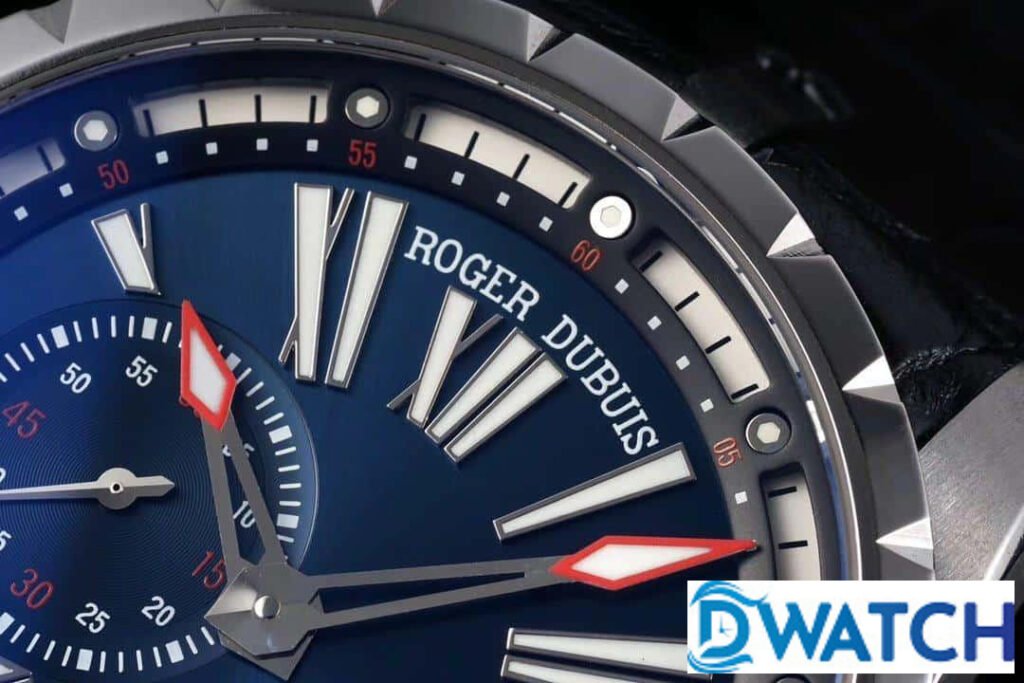 Đồng Hồ Nam Roger Dubuis Excalibur Mặt Tròn Dây Đeo Da Cá Sấu Cao Cấp