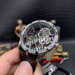 Đồng Hồ Nam Roger Dubuis Excalibur king siêu mỏng Đính Đá RDDBEX0393