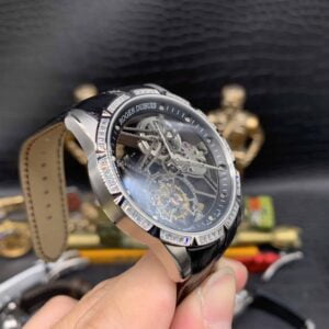 Đồng Hồ Nam Roger Dubuis Excalibur king siêu mỏng Đính Đá RDDBEX0393