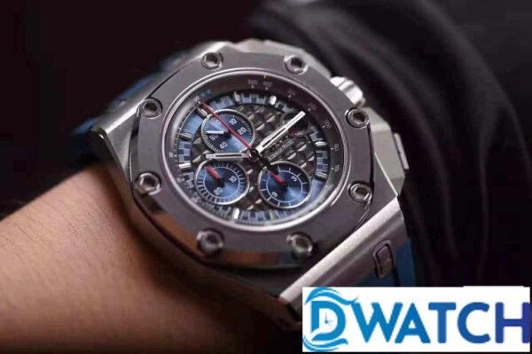 ĐỒNG HỒ NAM AUDEMARS PIGUET ROYAL OFFSHORE 26528 LỘ CƠ DÂY DEO XANH 44MM