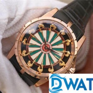 ĐỒNG HỒ NAM ROGER DUBUIS MẶT SỐ TRÁNG MEN REPLICA CAO CẤP RDDBEX0398 45MM