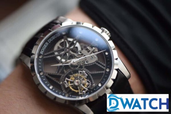 Đồng Hồ Nam Tourbillon Lộ Cơ Siêu Mỏng Roger Dubuis Excalibur RDDBEX0393