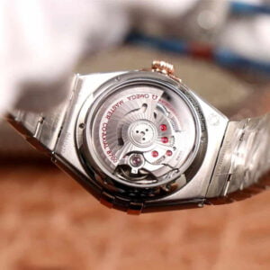 dong ho nu omega constellation mat trang vien hong replica 29mm 5